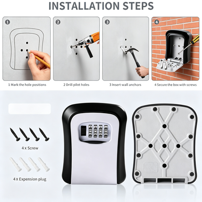 Wall Mount Key Storage Box
