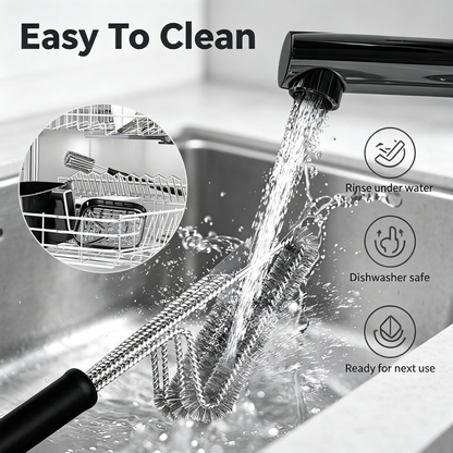 4-Head Grill Brush with Scraper