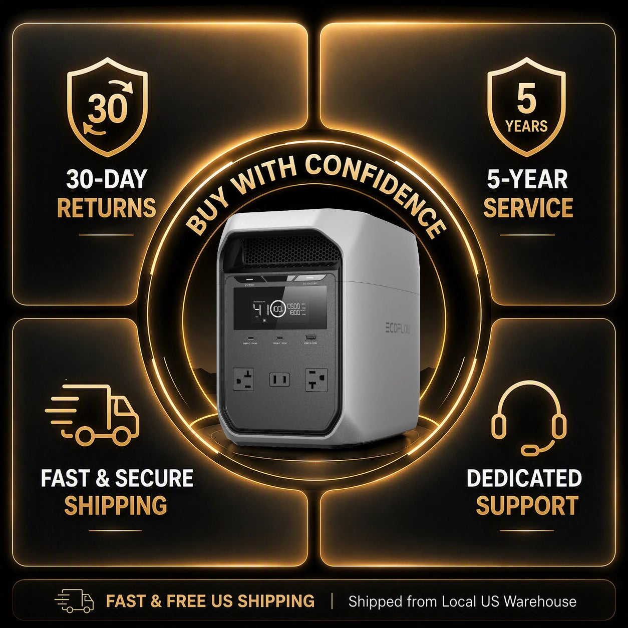 Large Capacity + Fast Charging = Endless Power, Anywhere, Anytime